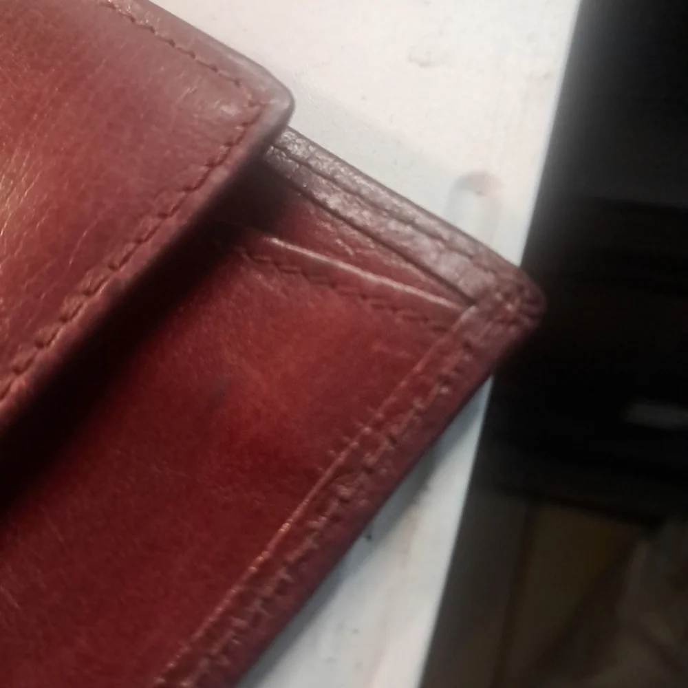 Dior Red Leather Wallet